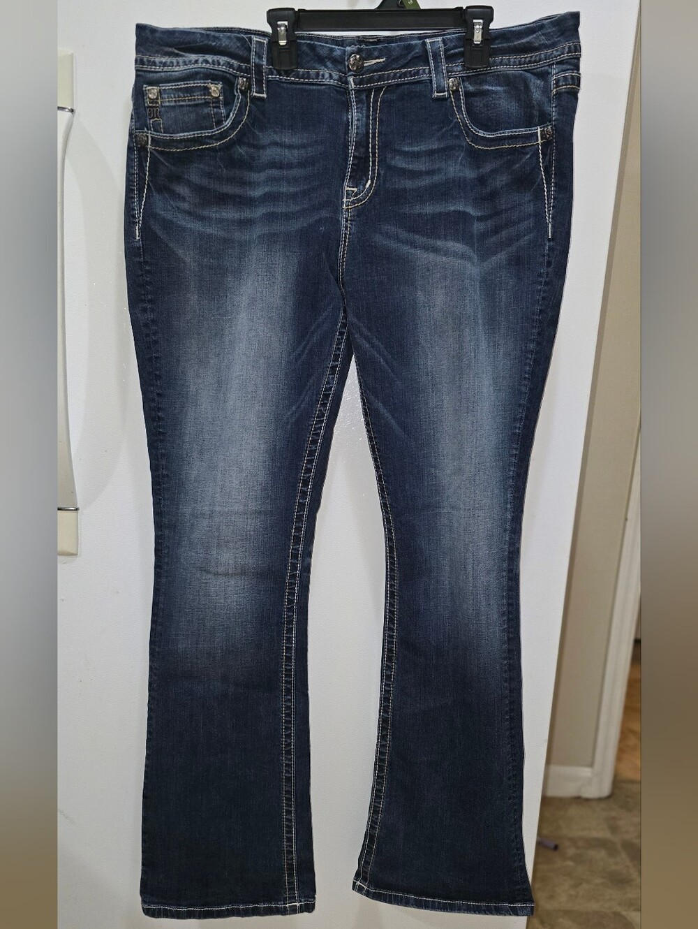 Miss Me Dark Blue Flare Jeans